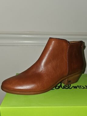 Women's Brown Leather Ankle Boot:  Sam Edelman Petty